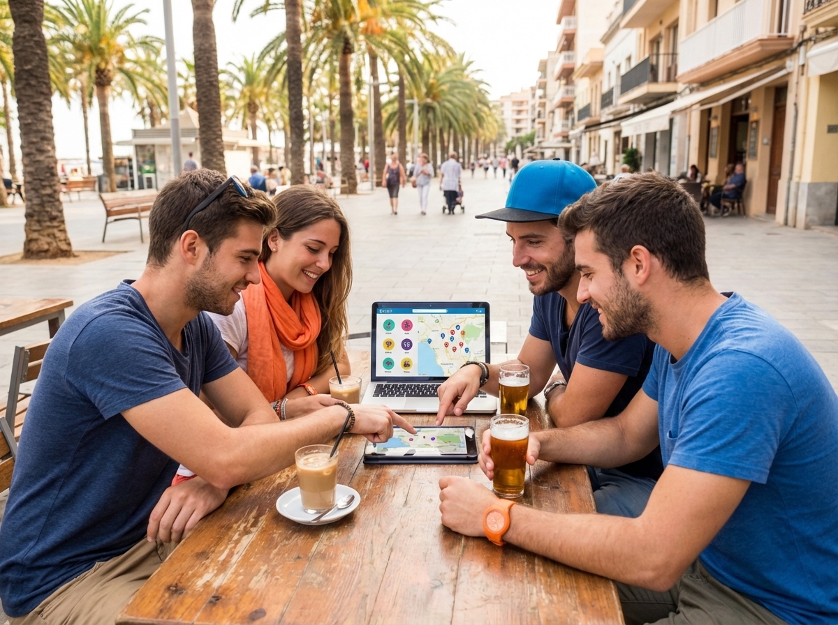 Grupo celebrando tras completar escape room en su despedida en Cataluña